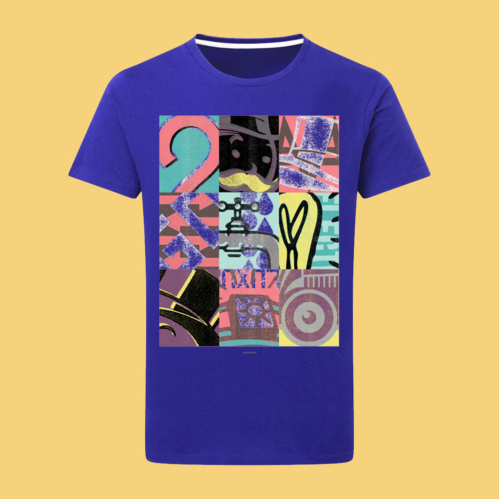 Monopoly Retro - Bright Tiled T-Shirt