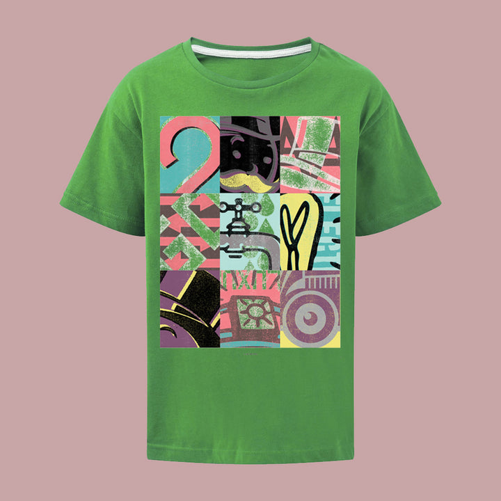 Monopoly Retro - Bright Tiled T-Shirt