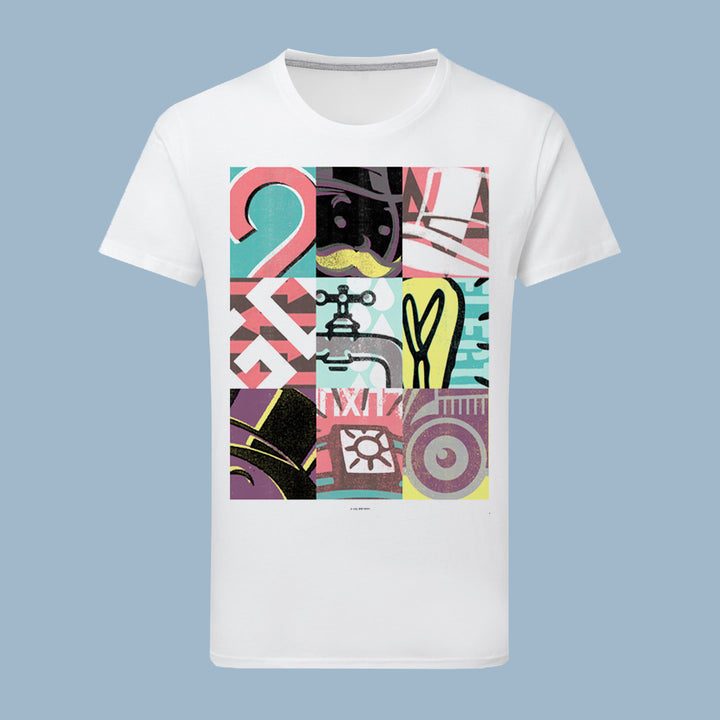 Monopoly Retro - Bright Tiled T-Shirt