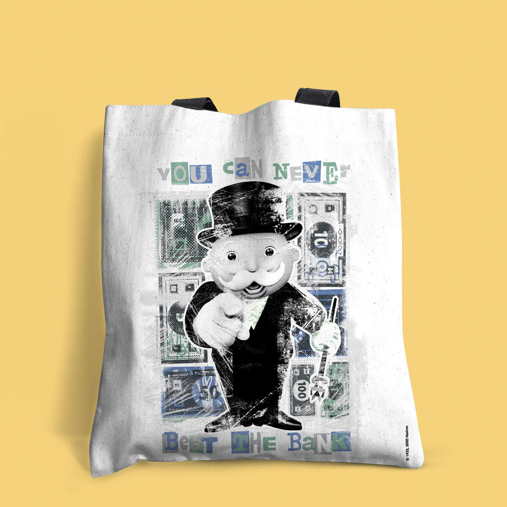 Monopoly Retro - Never Beat The Bank Edge-to-Edge Tote Bag