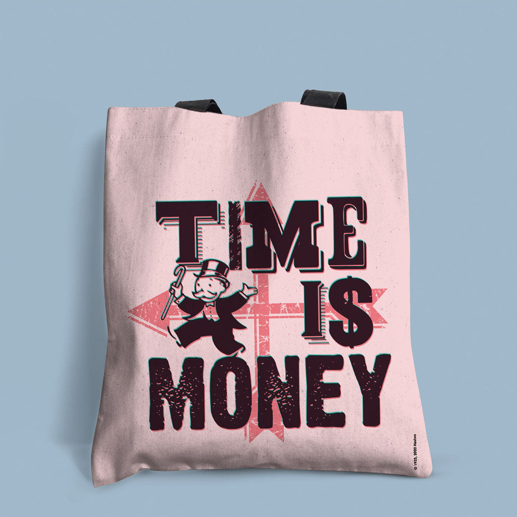 Monopoly Retro - Time Is Money Edge-to-Edge Tote Bag