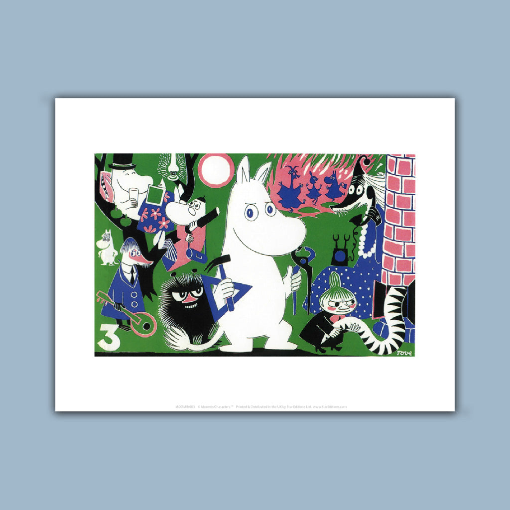 3 Moomin Art Print