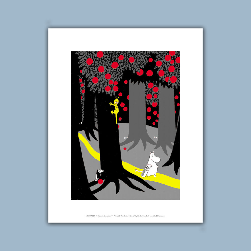 Moomin - Walking in the dark  Art Print