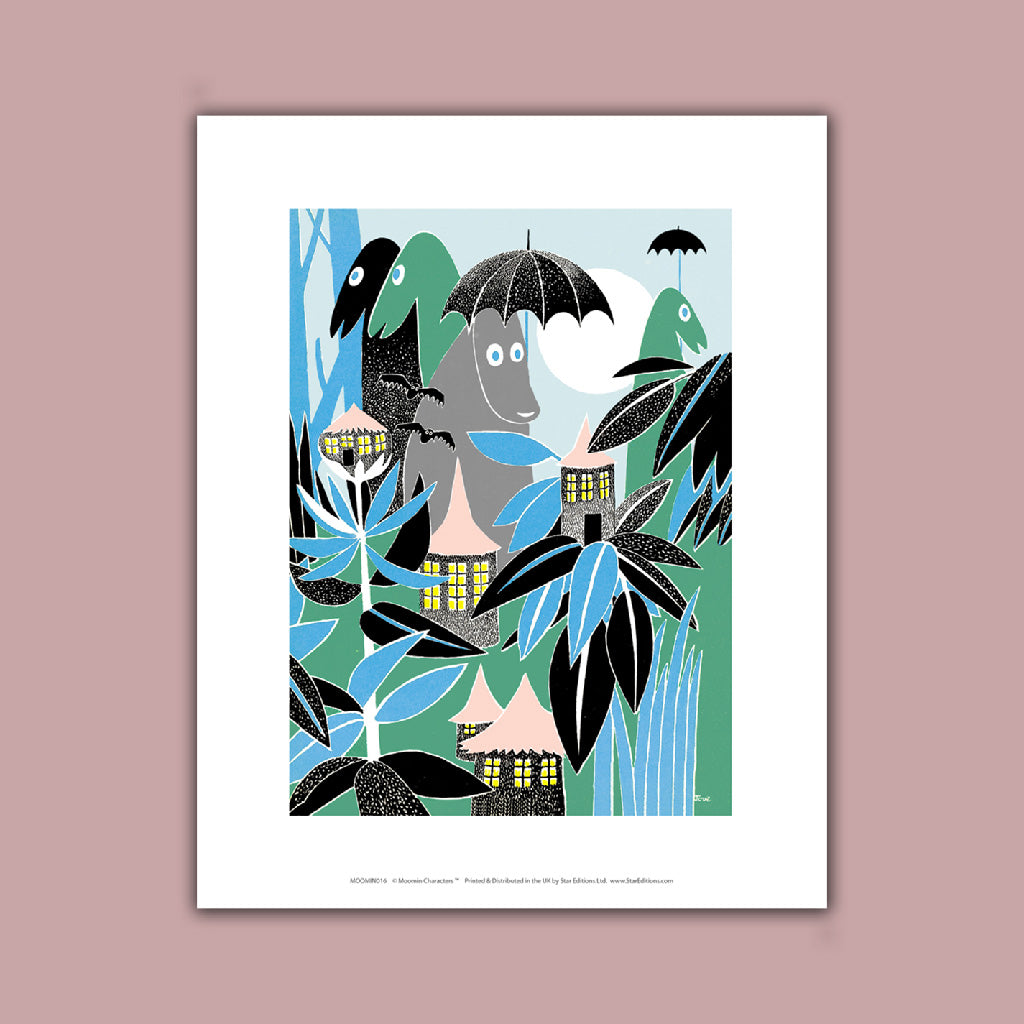 Moomin in the Tropics Art Print