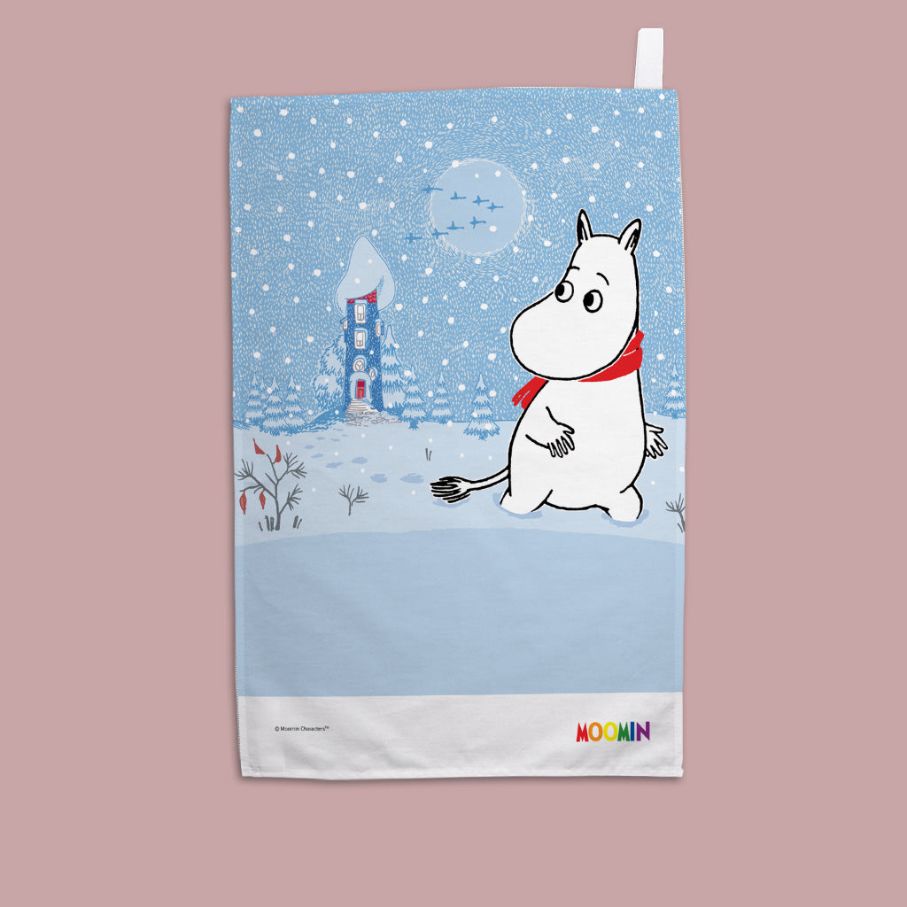 Moomin - snork maiden in the snow  Tea Towel