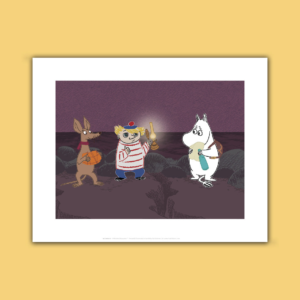 Sniff, Two-Ticky and Moomintroll Art Print