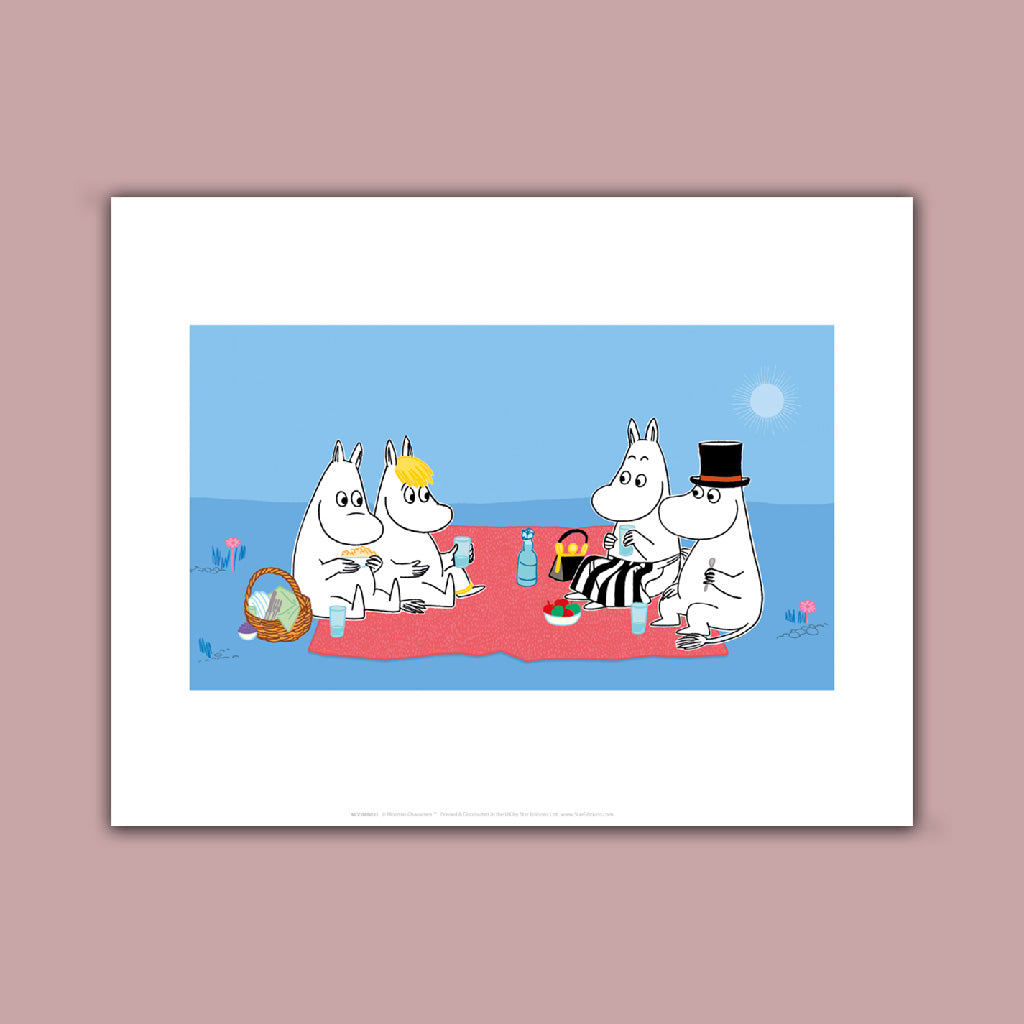 Moomin Picnic Art Print