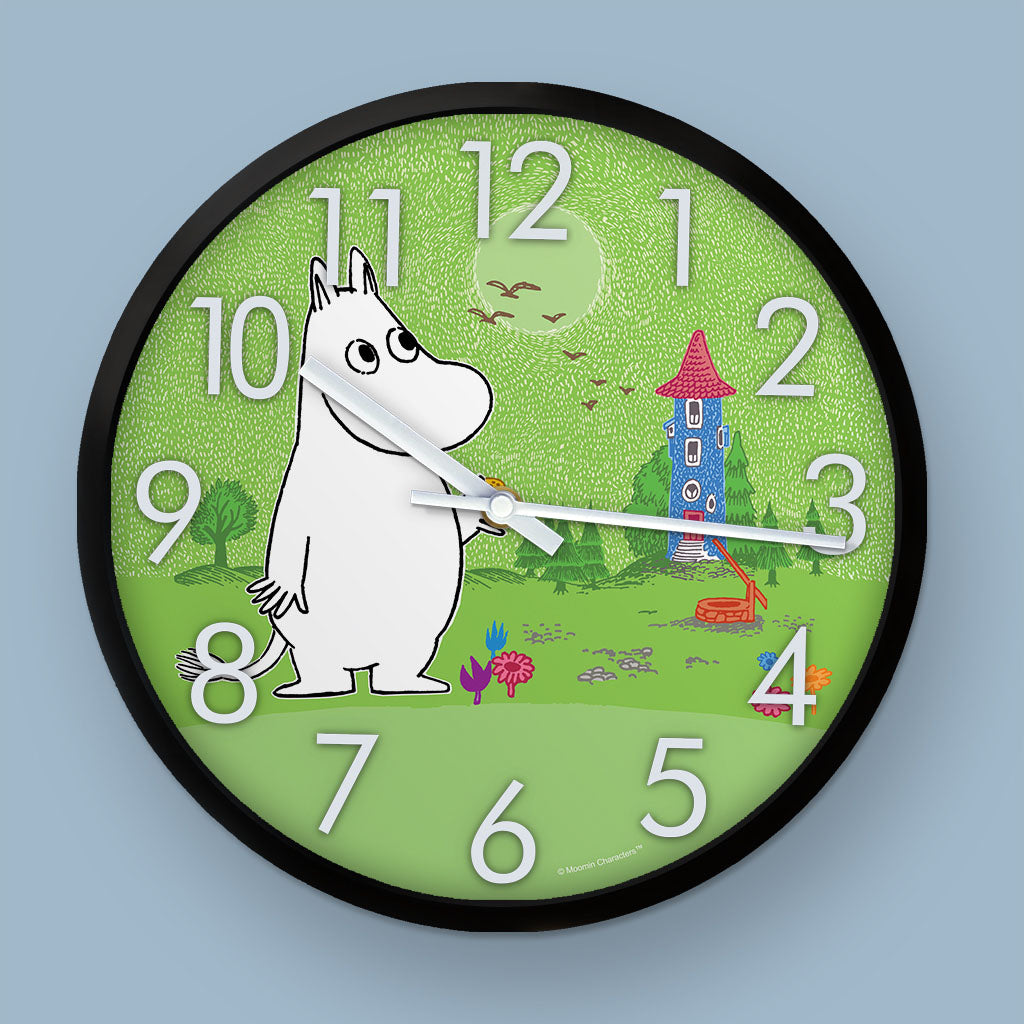 Moomintroll in garden Clock