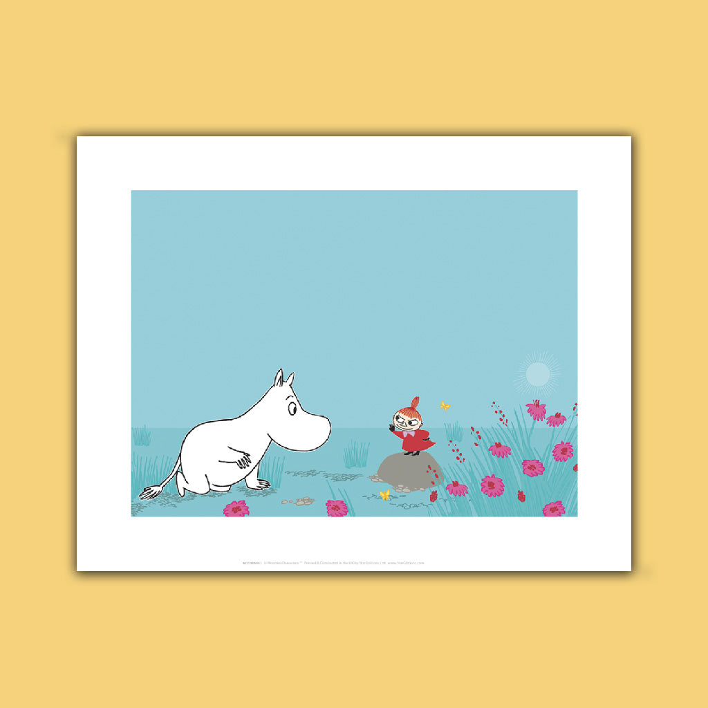 Moomin and little my Art Print
