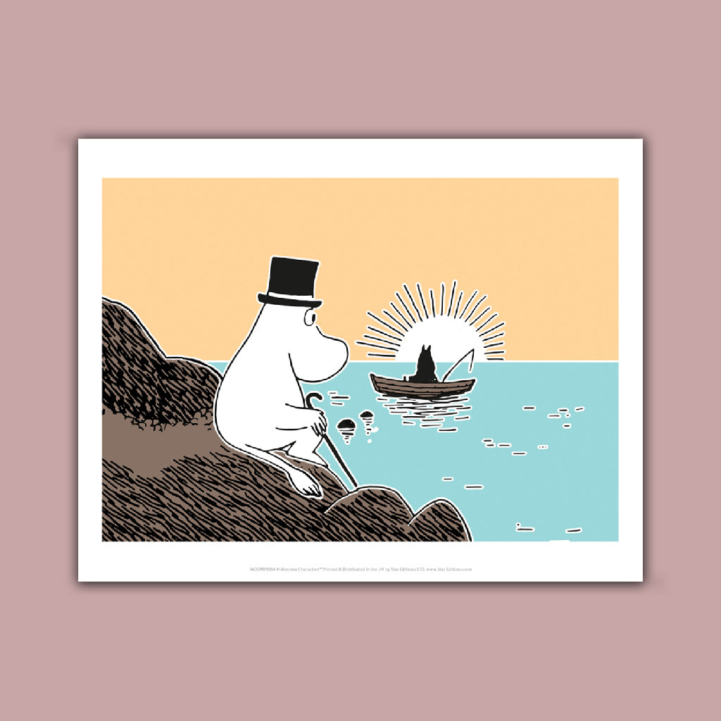 Moomin on the coast Art Print