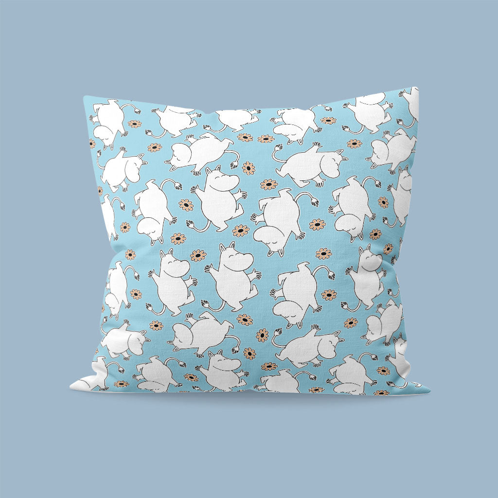 Moomins on repeat - Blue Cushion