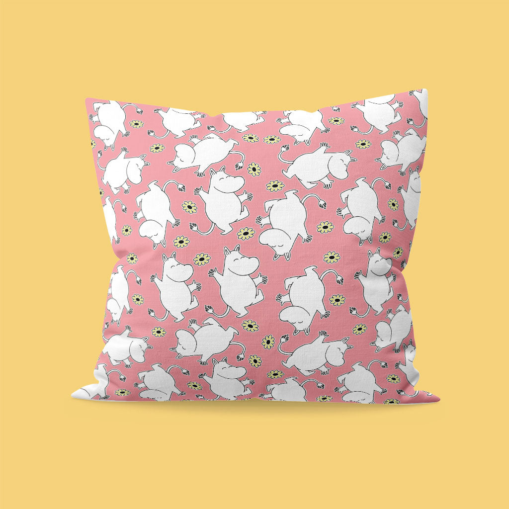 Moomins on repeat - Pink Cushion