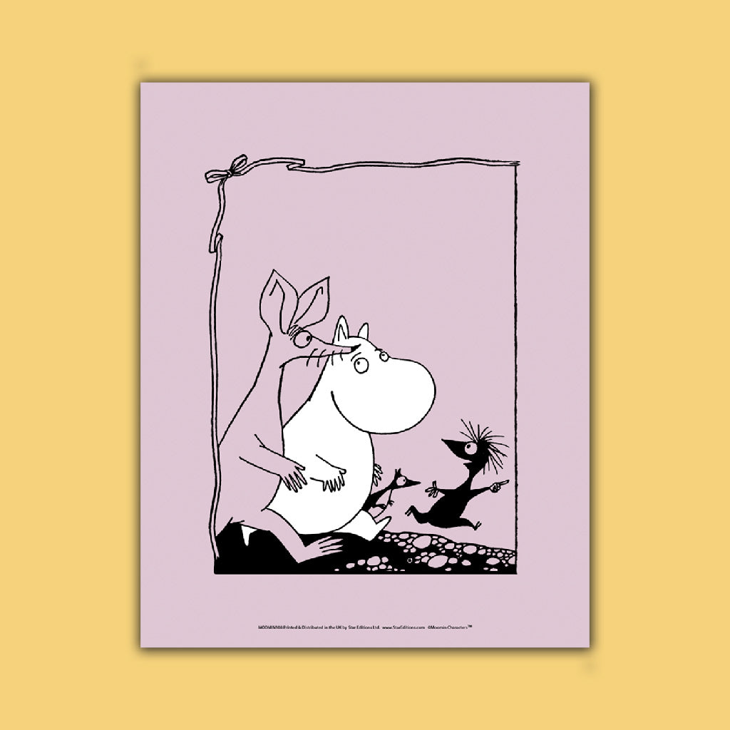 Sniff and moomintroll  Art Print