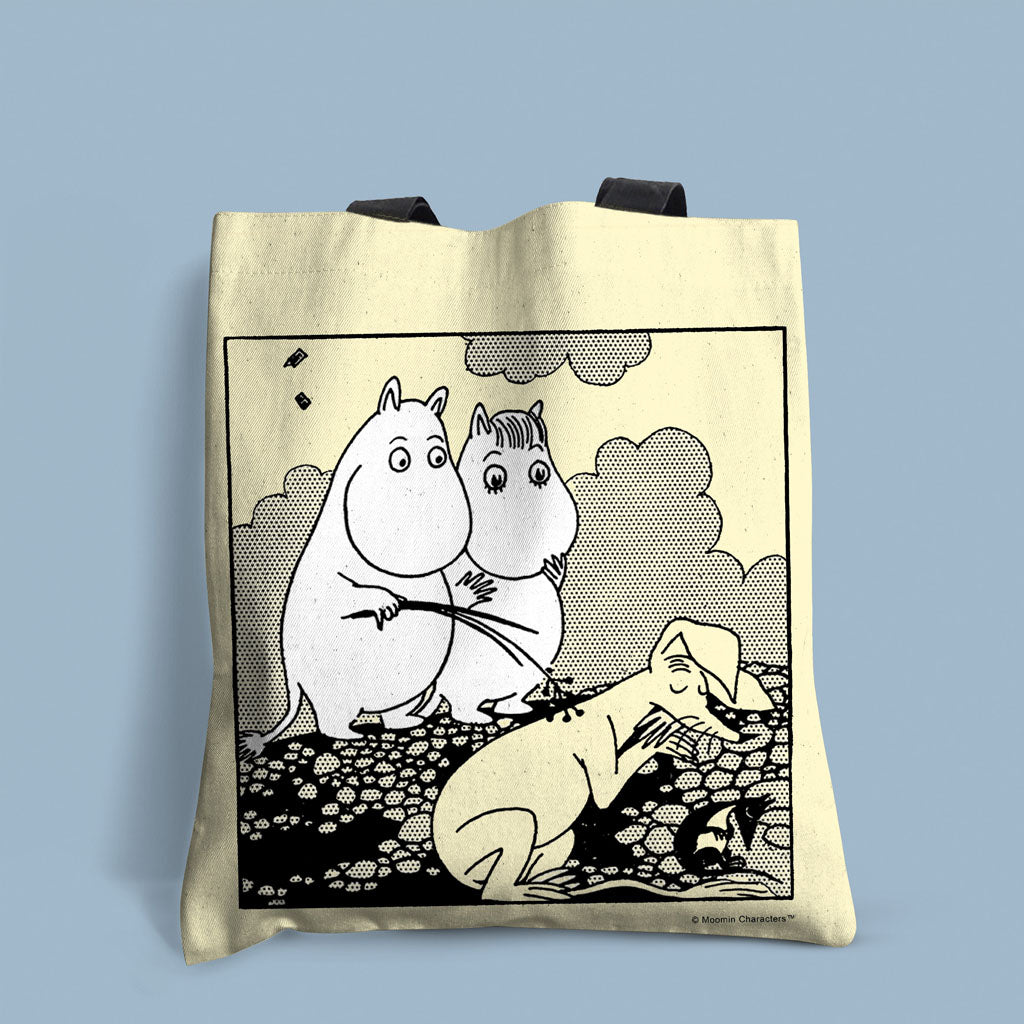 Moomin Sleeping Sniff Edge-to-Edge Tote Bag