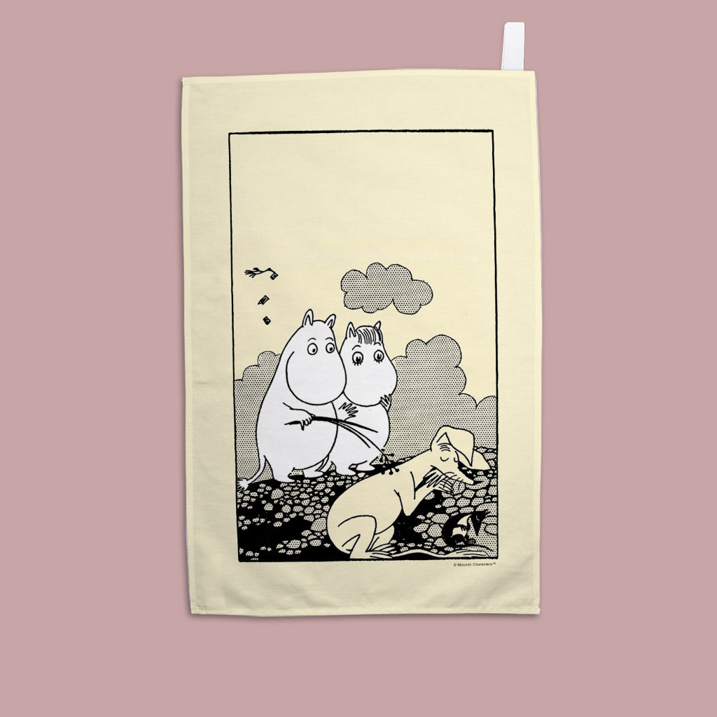 Moomin Sleeping Sniff Tea Towel