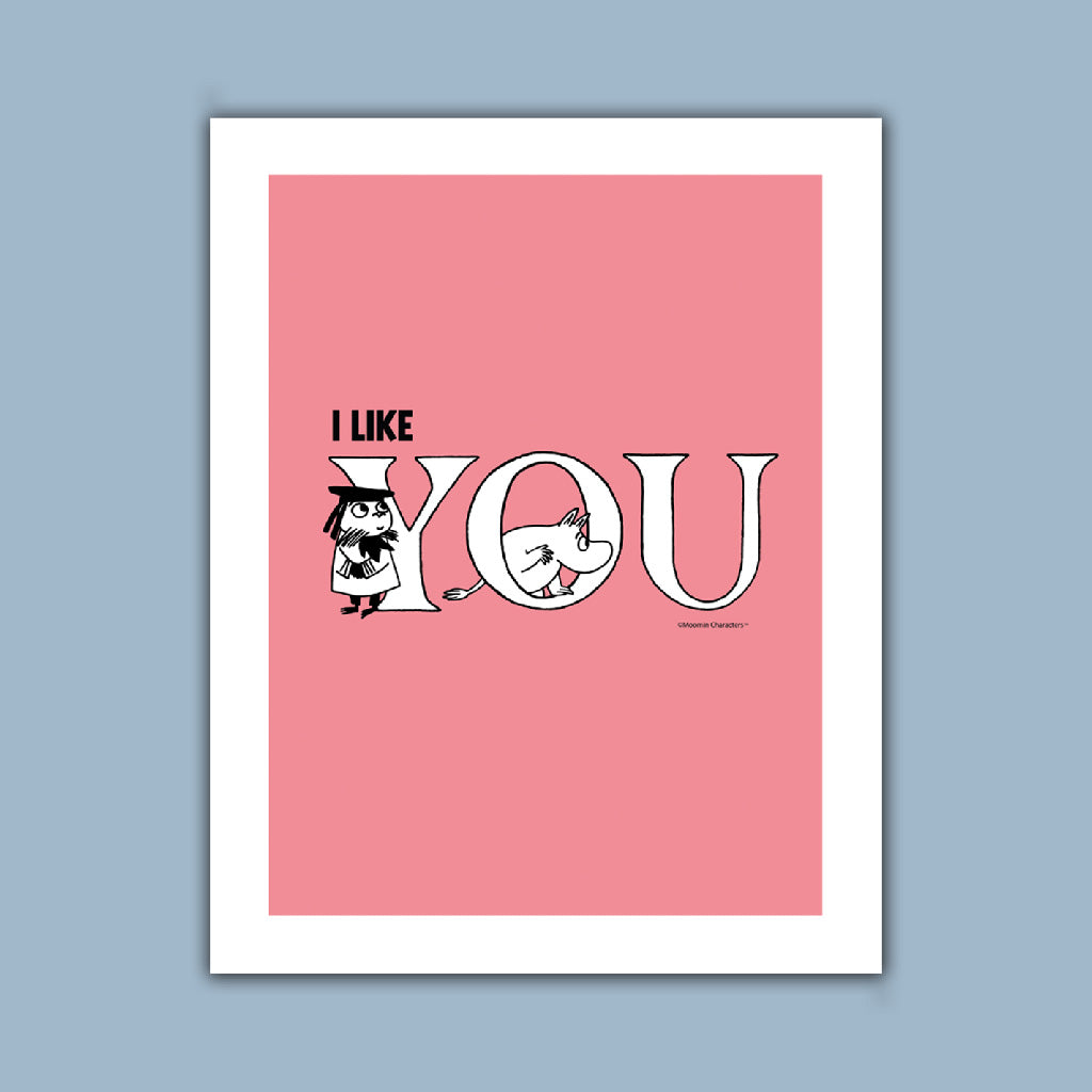 Moomin - I Like You Art Print