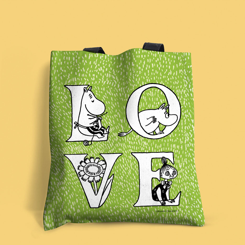 Moomin - Green Love Edge-to-Edge Tote Bag