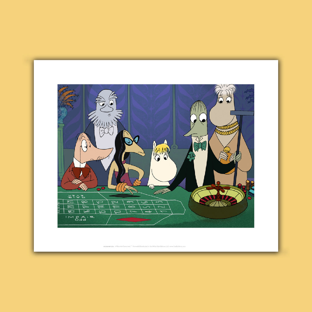 Moomin at the Casino Art Print