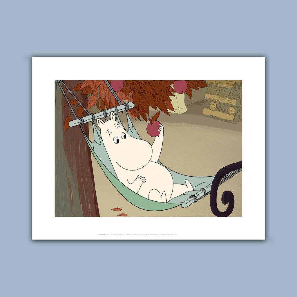 Moomin on a hamock Art Print