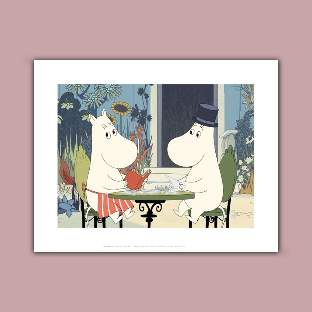 Moomins read Art Print