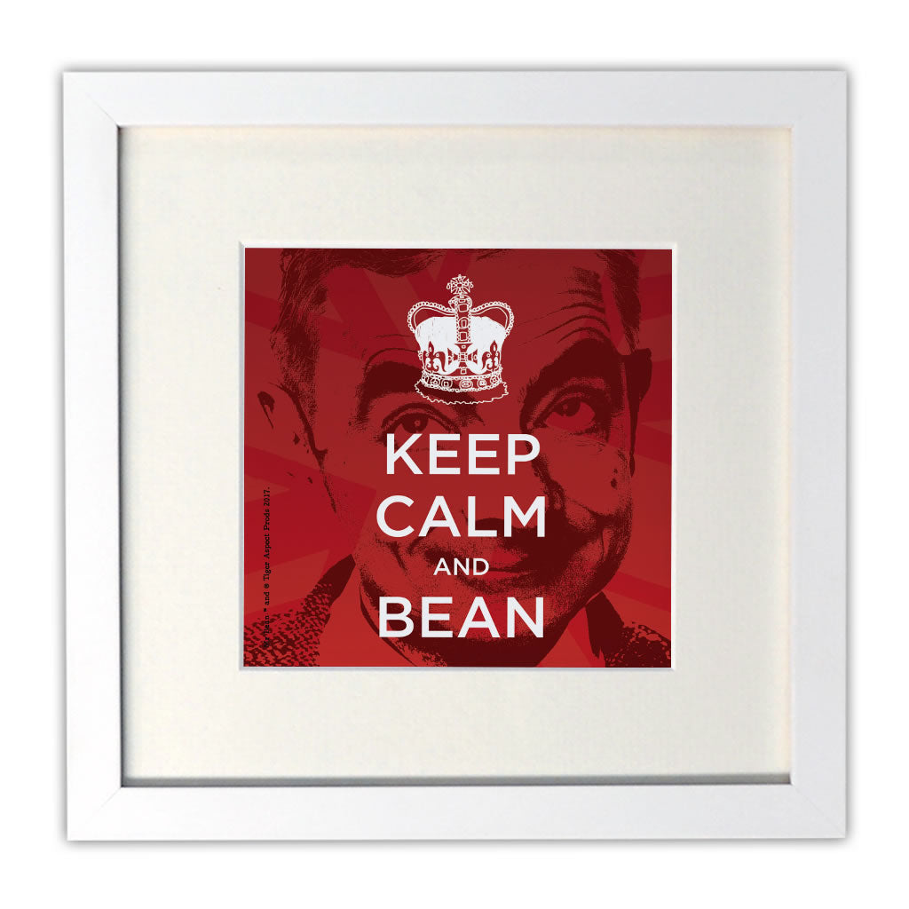 Keep Calm and Bean Mounted Art Print