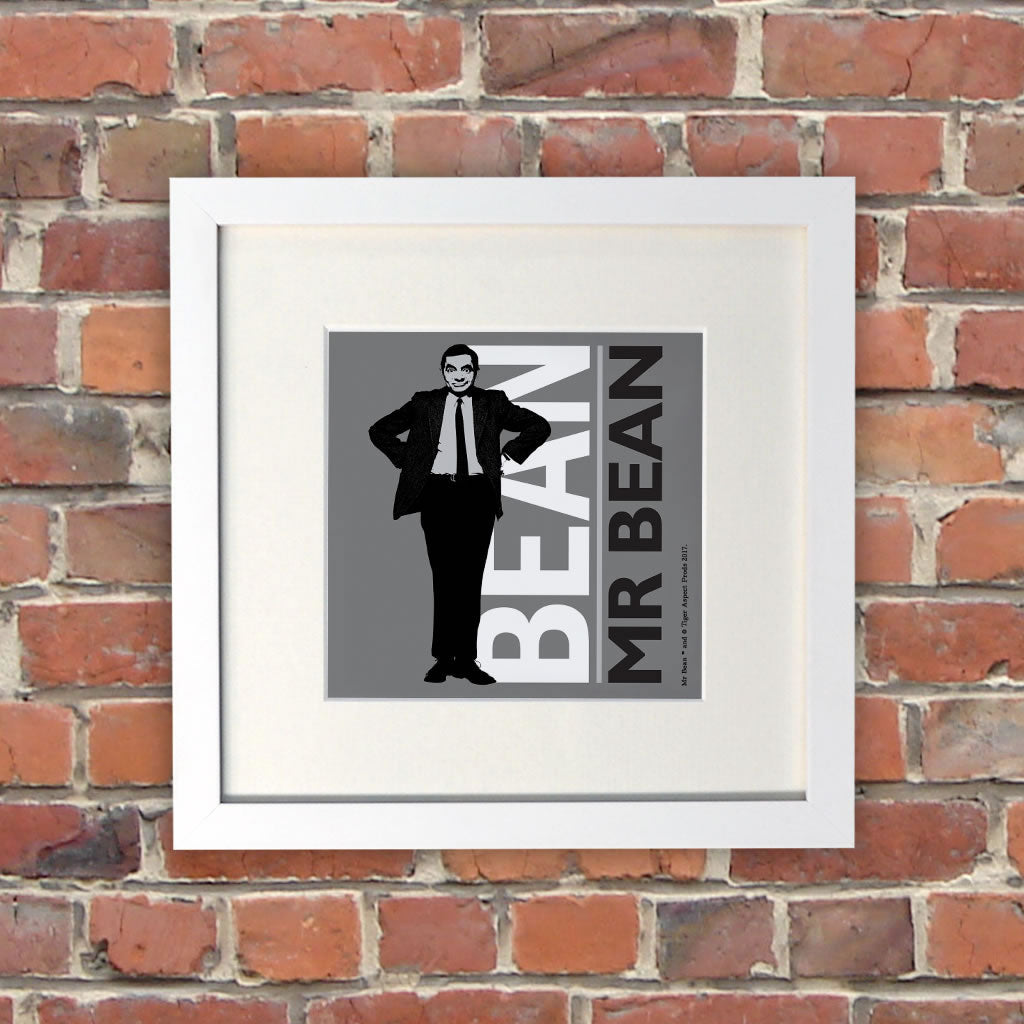 Bean White Framed Print (Lifestyle)