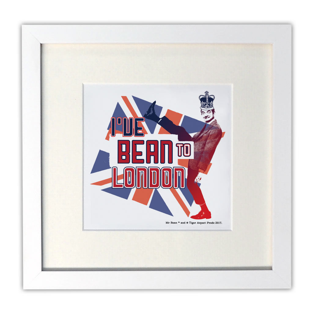 I've Bean to London Mounted Art Print