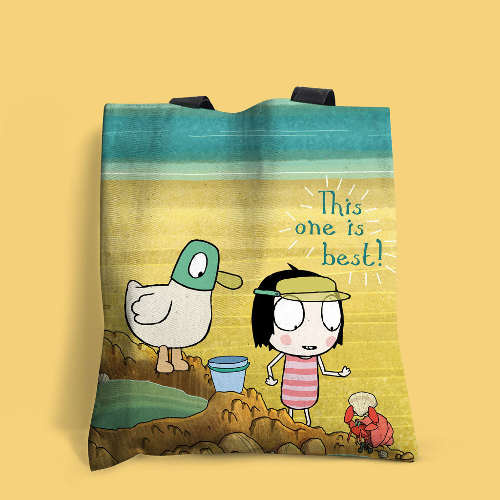 Sarah & Duck This One is Best Edge-to-Edge Tote Bag