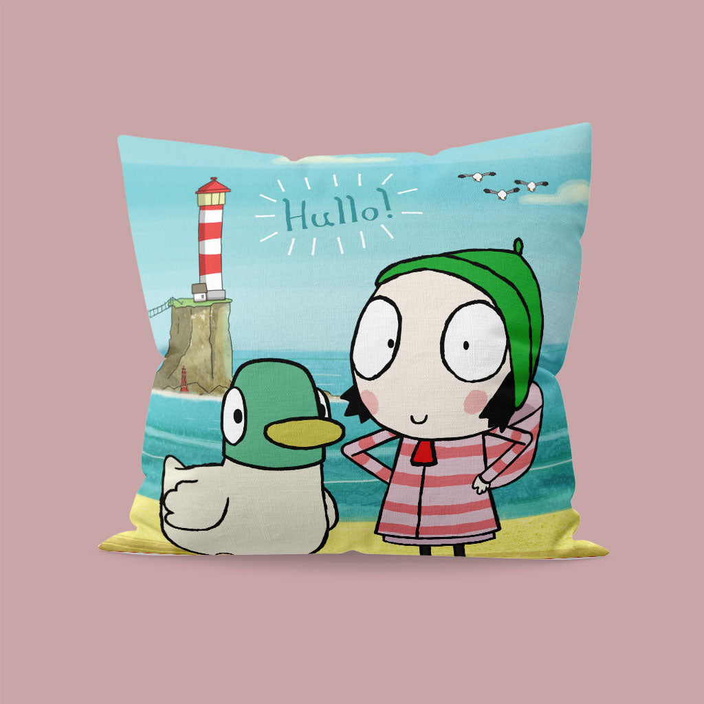 Hullo! Sarah & Duck Cushion