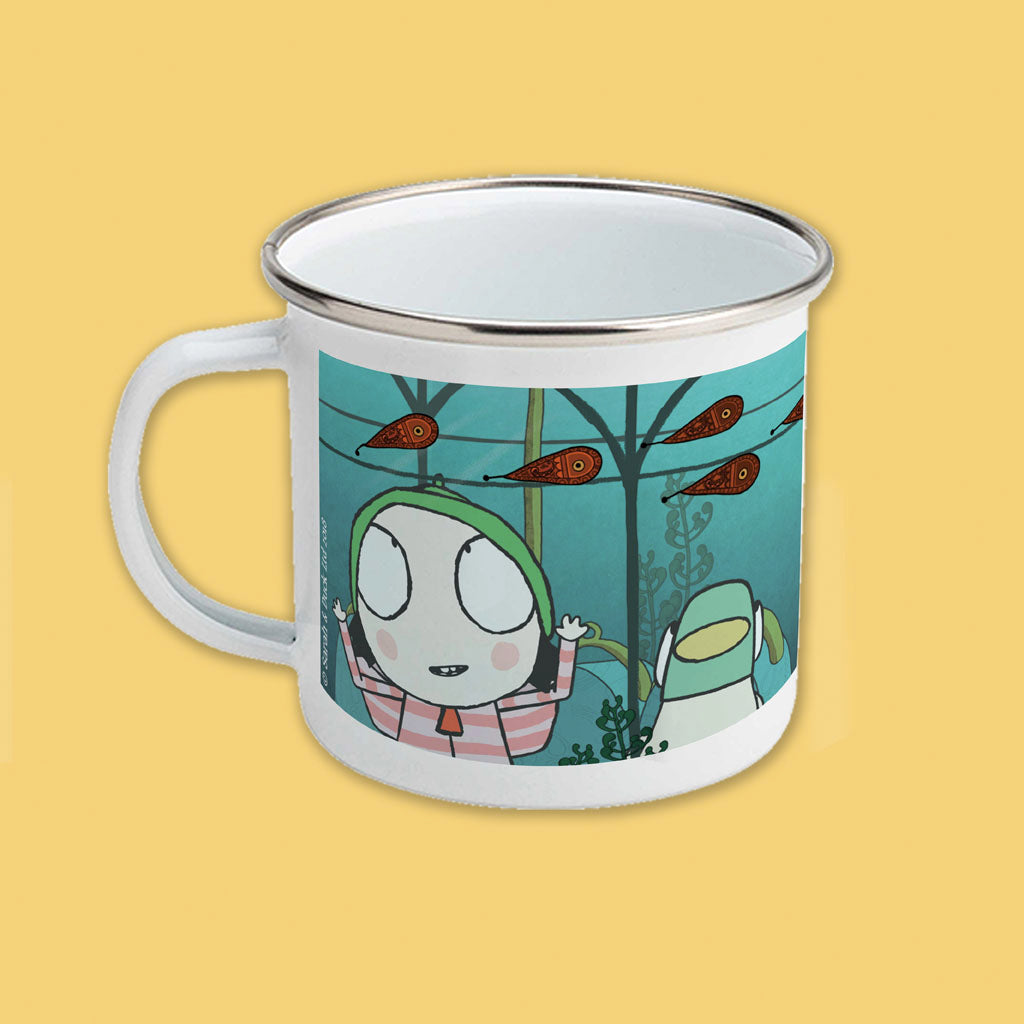 Sarah & Duck 'Look Duck' Enamel Mug