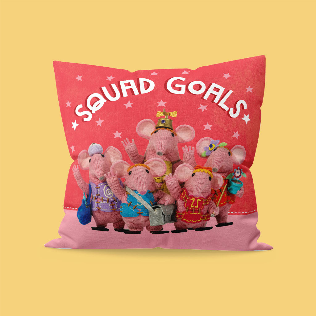 Squad Goals Clangers Cushion