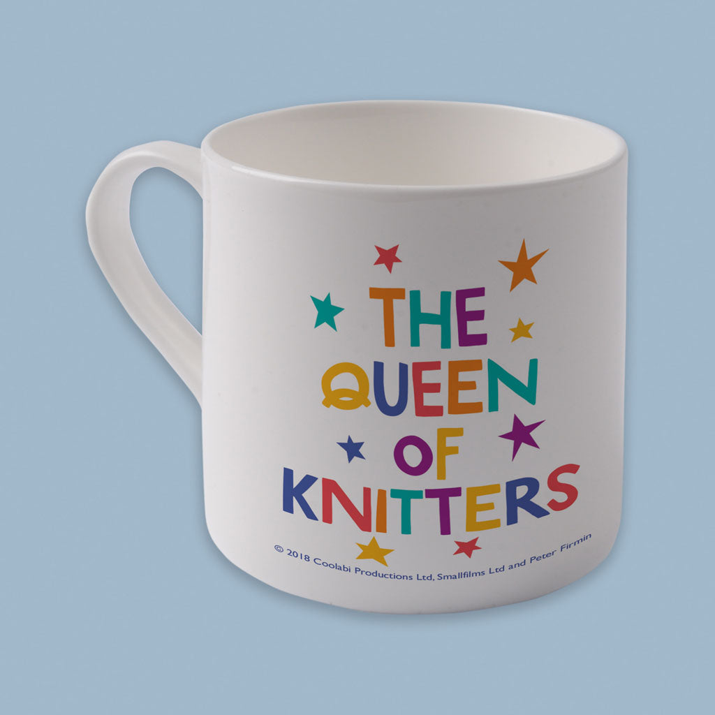 The Queen of Knitters Clangers Bone China Mug