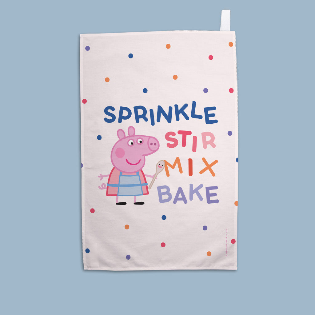 Sprinkle Stir Mix Bake Tea Towel