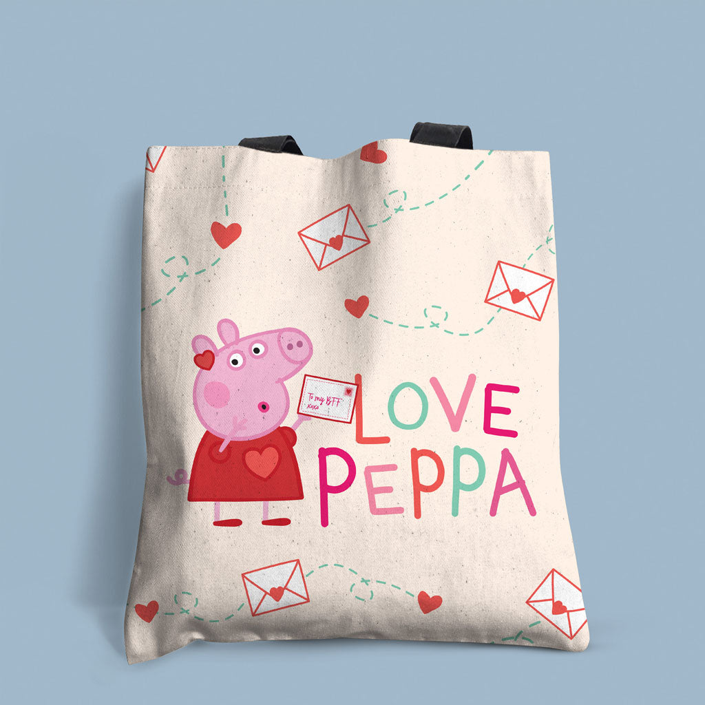 Love Peppa Edge-to-Edge Tote Bag