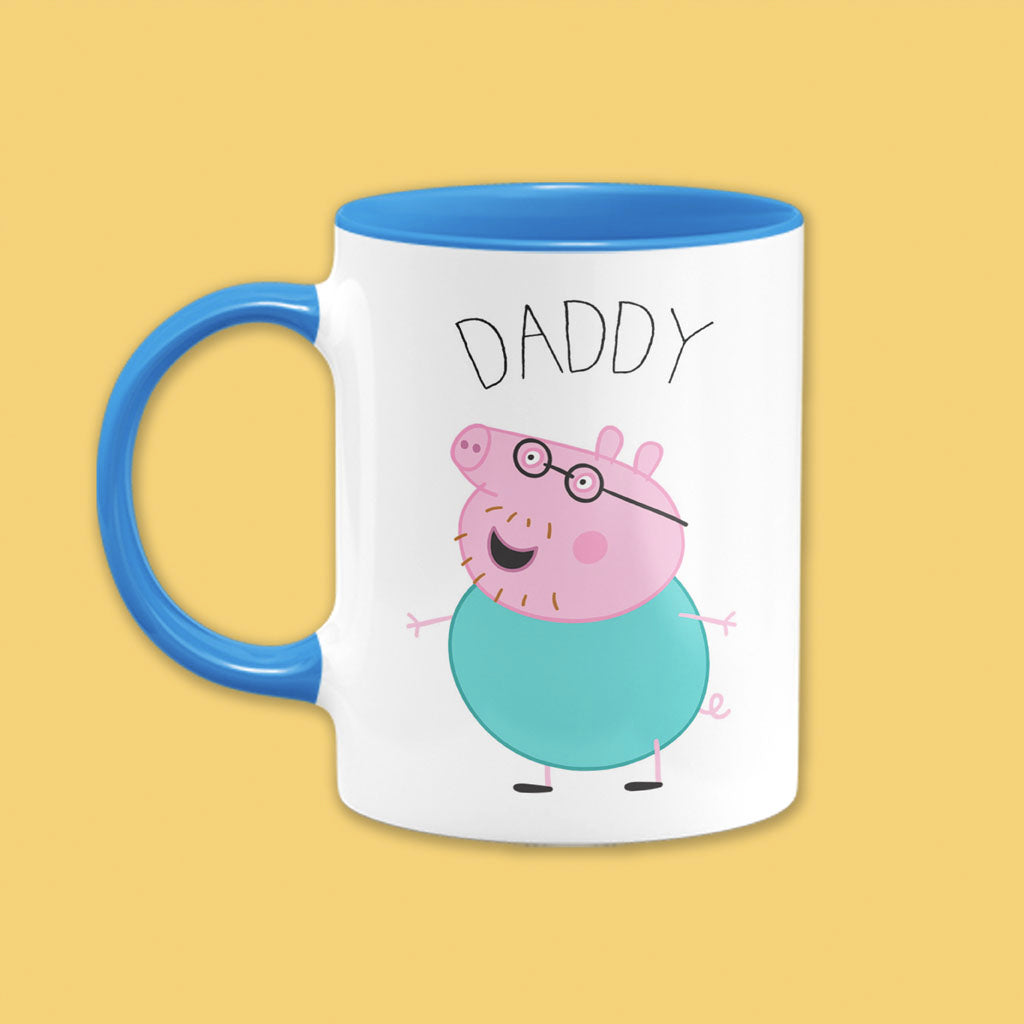 Daddy Pig Coloured Insert Mug