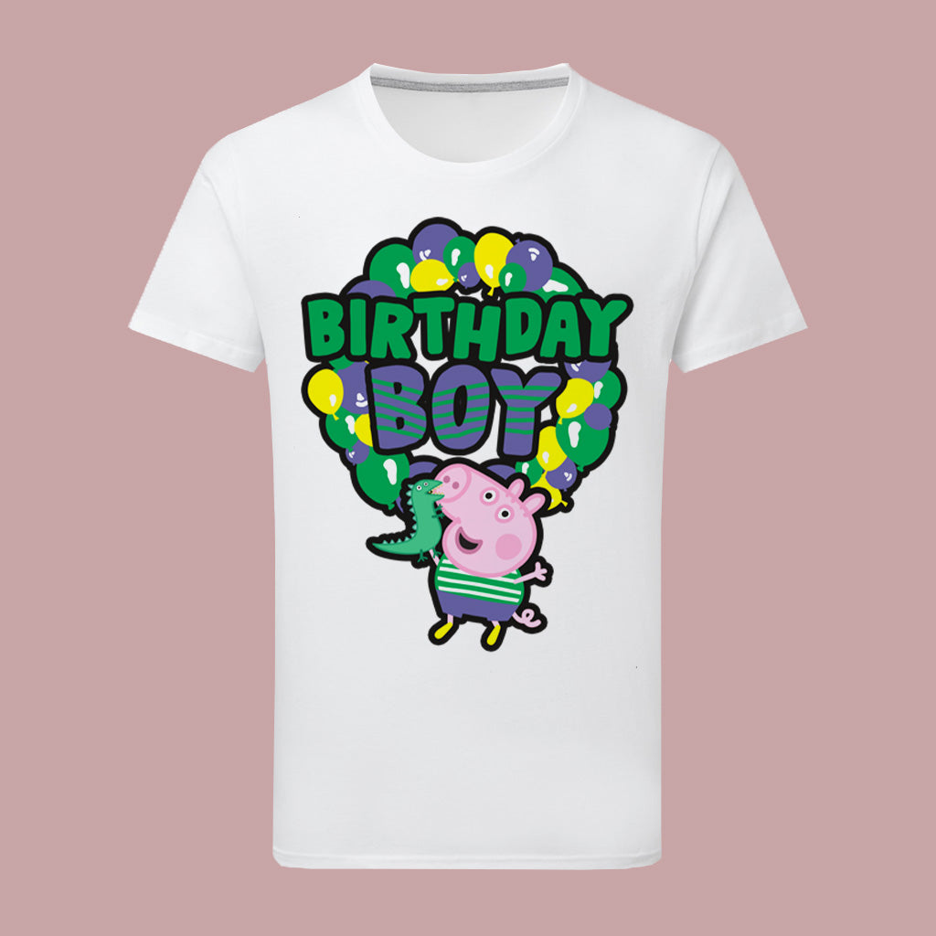 George Pig Birthday Boy Balloons T-Shirt
