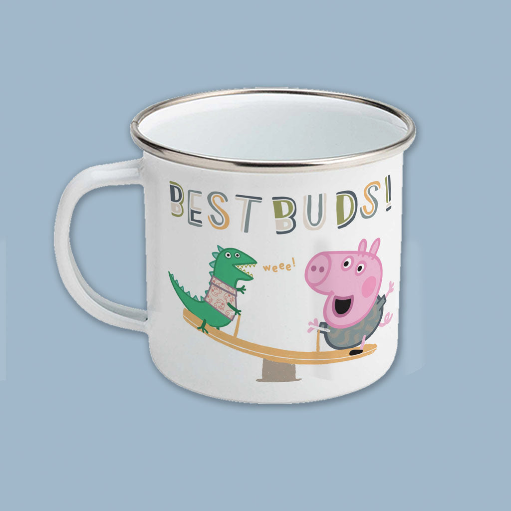 George Pig Best Buds Enamel Mug