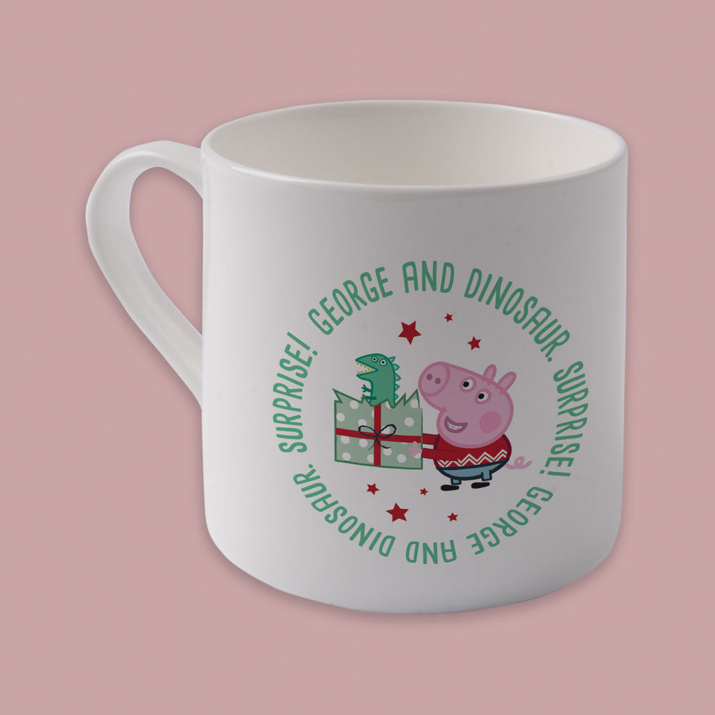 Surprise! George and Dinosaur Bone China Mug