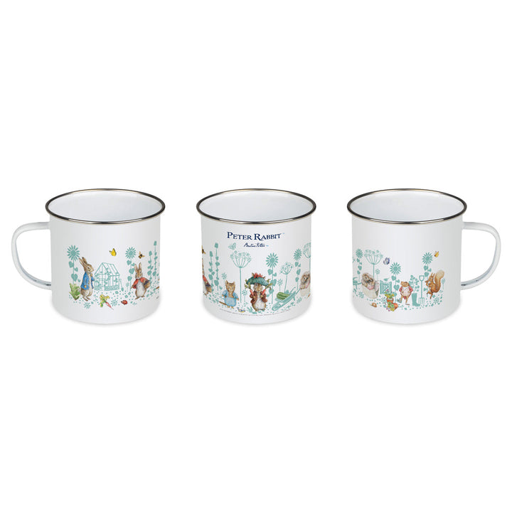 Garden Frieze Enamel Mug