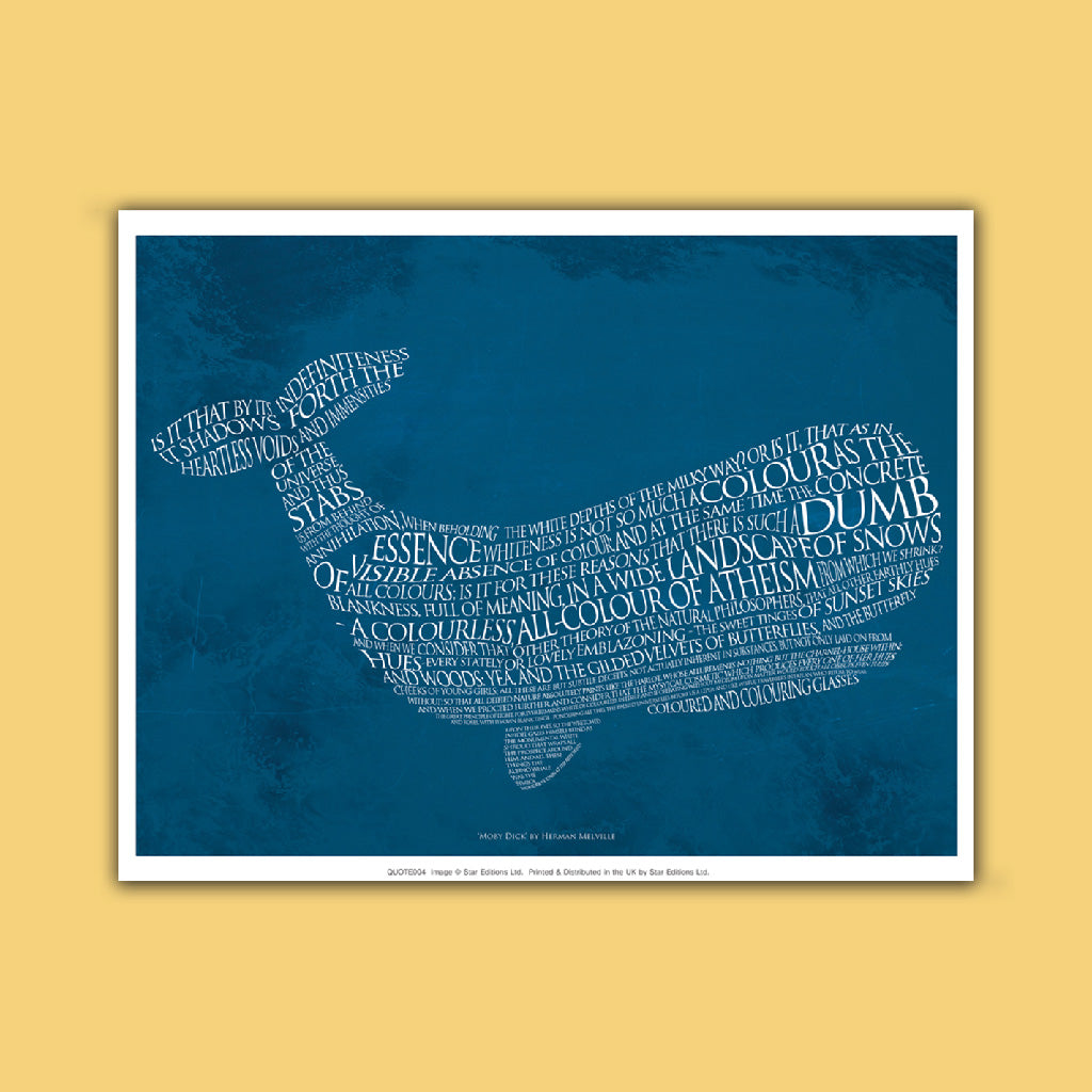 Herman Melville Quote - Moby Dick Art Print