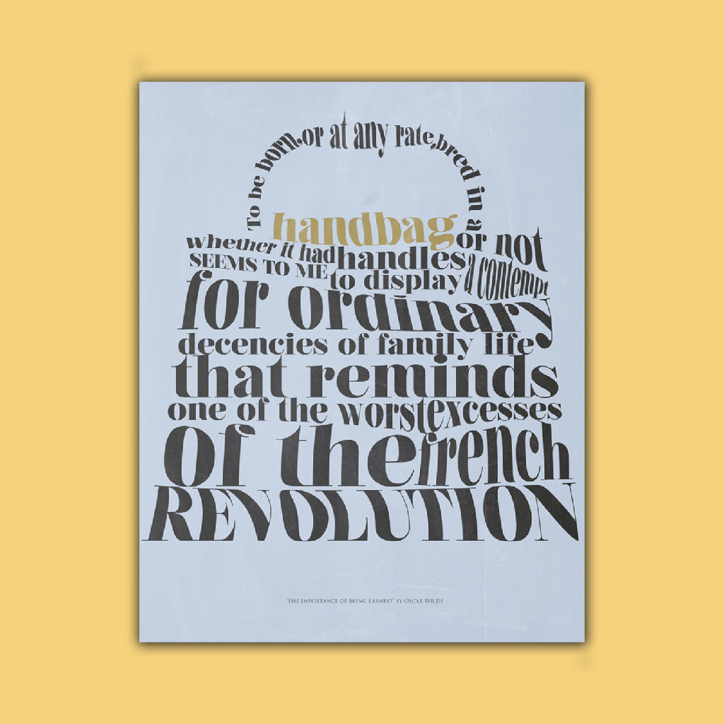 Oscar Wilde Quote - The Importance of Being Earnest Art Print