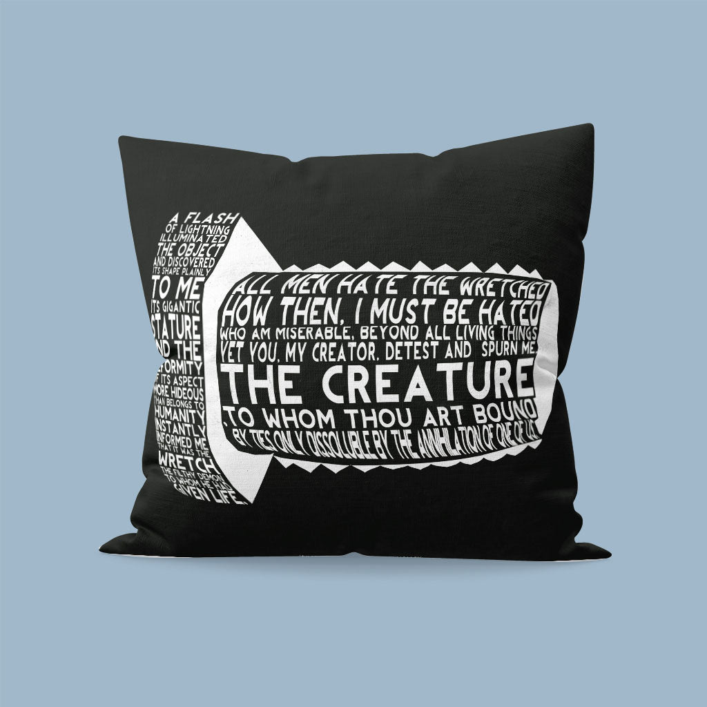 Mary Shelley Quote - Frankenstein Cushion