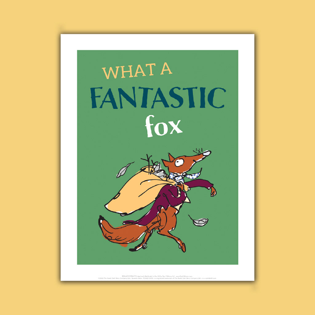 Roald Dahl quote 2 - Fantastic Mr Fox Art Print
