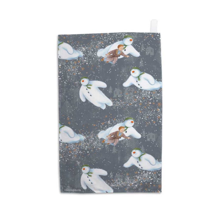 The Snowman Alpine Adventures Tea Towel