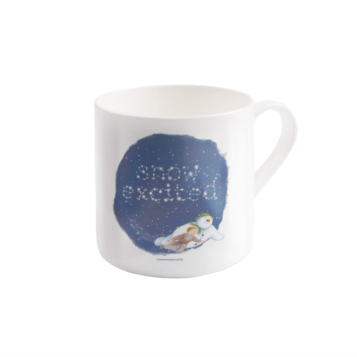 Snow Excited Bone China Mug