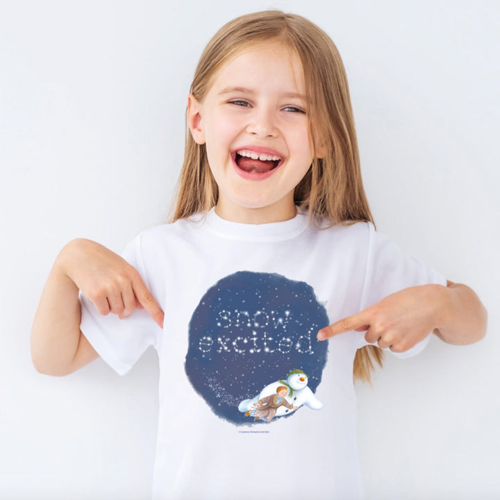 Snow Excited Snowman T-Shirt