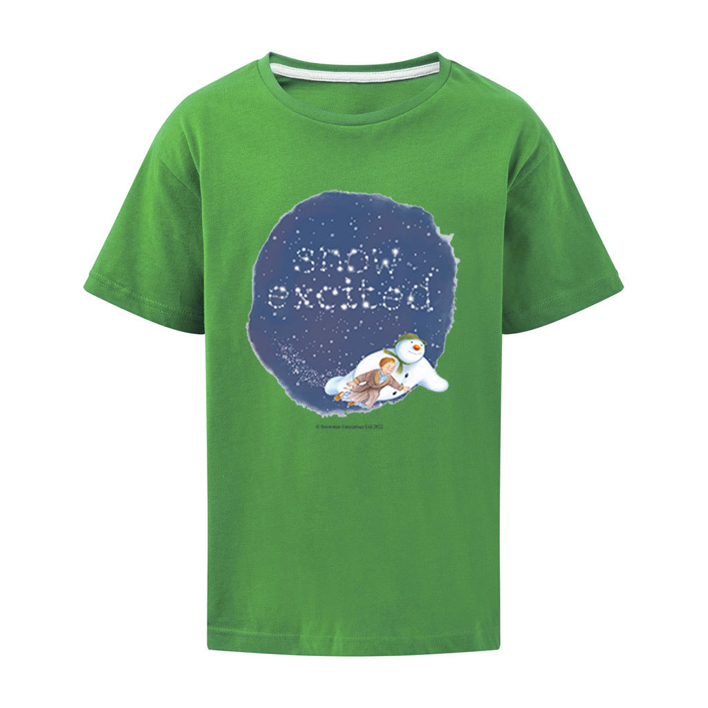 Snow Excited Snowman T-Shirt