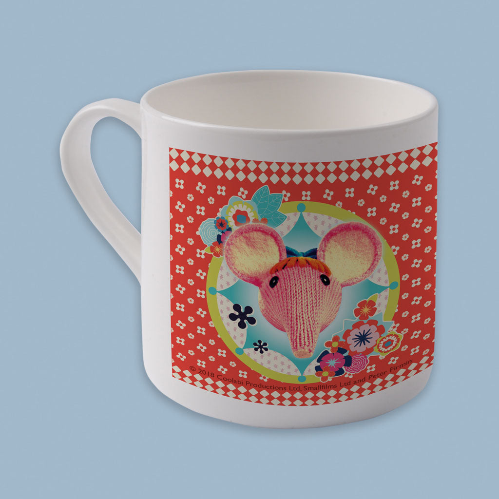 Hearts and Flowers Clangers Bone China Mug