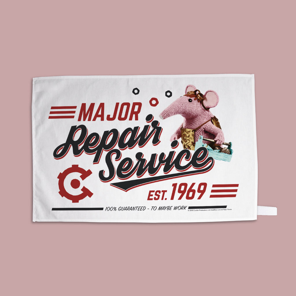 Repair Service Clangers Tea Towel