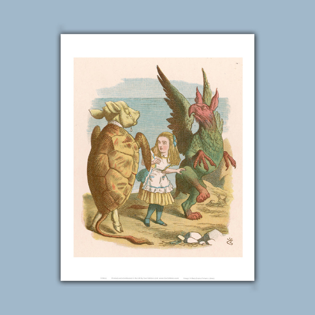 Alice In Wonderland, Mock Turtle, The Grython Art Print